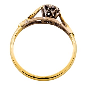 18ct gold Vintage Diamond Ring size J